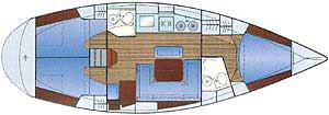 Bavaria 38 layout Bavaria 38 layout